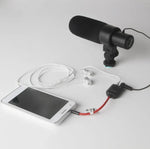 Cabo divisor de microfone de auscultador Aputure 3,5mm áudio Y macho para 2 fêmeas, 3,5mm macho para 2 fêmeas