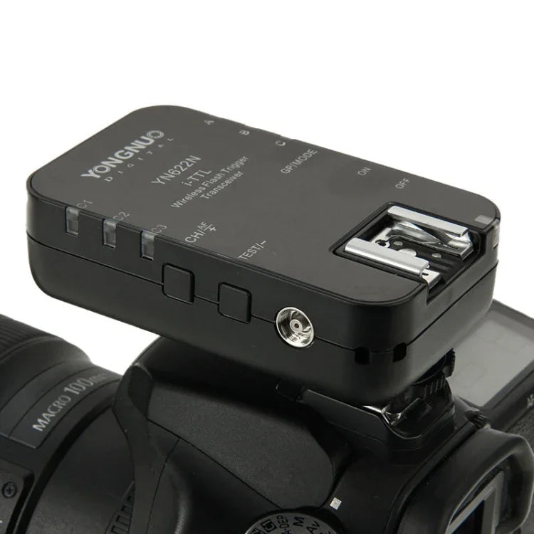 Controlador de Disparo Flash Sem Fios YONGNUO YN622N-KIT i-TTL + Kit Transceptor para Câmara Nikon, para Nikon