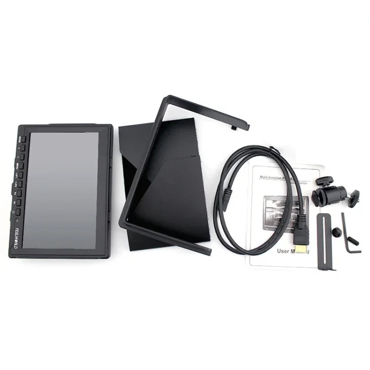 Monitor de campo para câmara FEELWORLD FW-759 de 7 polegadas, design fino, 1280 x 800, HDMI 1080P
