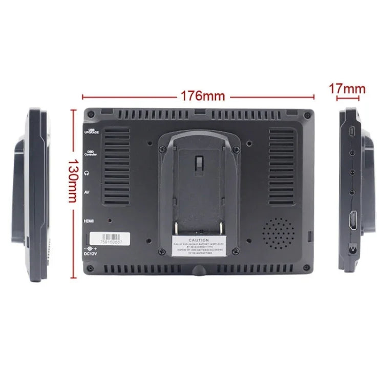 Monitor de campo para câmara FEELWORLD FW-759 de 7 polegadas, design fino, 1280 x 800, HDMI 1080P