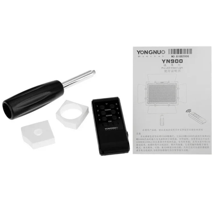 Luz de vídeo YONGNUO YN900 com 900 LEDs, iluminação regulável, estúdio 3200K-5500K, YN900