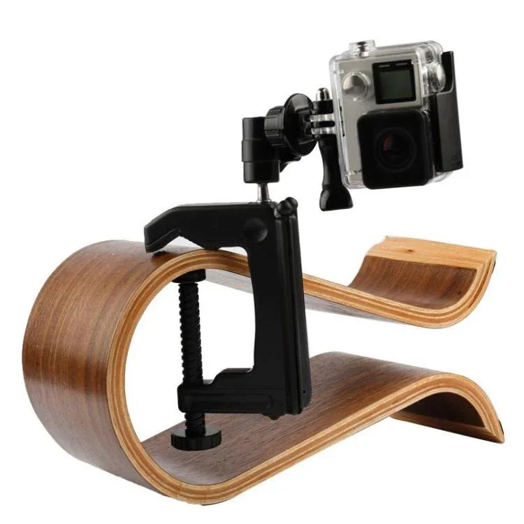 Suporte de Fixação de Secretária com Adaptador de Tripé para GoPro, Insta360, DJI e Outras Câmaras de Ação, Tamanho da Garra: 1 - 6 cm, Garra de Mesa