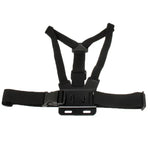 Cinta Elástica para Peito Frontal para Desportos Extremos com Alça de Ombro para GoPro, Insta360, DJI e Outras Câmaras de Ação, Peito Frontal