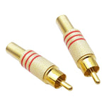JL0924 Conector Jack RCA 3,5mm (10 Peças num Pacote, o Preço é para 10 Peças), JL0924 RCA 3,5mm (Vermelho)