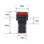 Lâmpada Indicadora de Sinal LED AD16-22D / S 22mm 12V, 12V