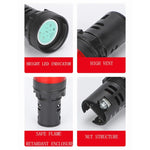 Lâmpada Indicadora de Sinal LED AD16-22D / S 22mm 12V, 12V