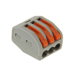 10 Unidades de Conector de Fio Universal Compacto de 3 Pinos com Presilha Sem Solda, 3 Pinos