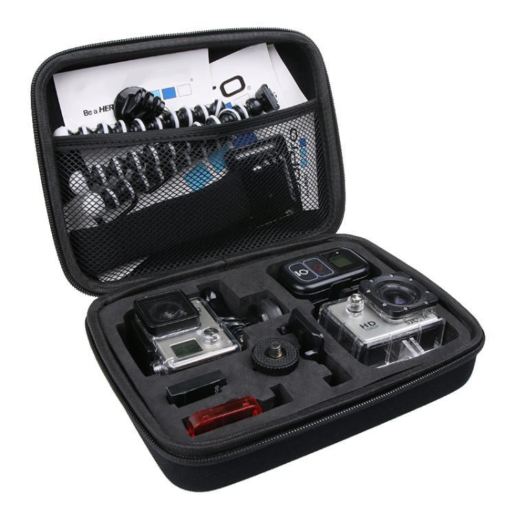 Bolsa de Armazenamento Portátil à Prova de Choques para GoPro, Insta360, DJI e Outras Câmaras de Ação, Tamanho: 22,5cm x 16cm x 6cm