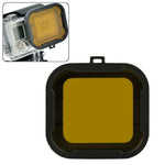Filtro de Habitação de Mergulho Polar Pro Aqua Cube Snap-on para GoPro HERO4 / 3+, Cinzento, Amarelo