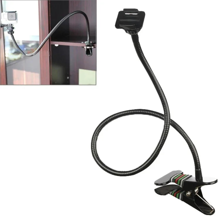 Suporte Flexível Lazy Holder com Clipe Forte para GoPro, Insta360, DJI e Outras Câmaras de Ação, Clipe Forte