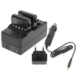 Carregador Duplo de Bateria para Câmara Digital AHDBT-401 + Carregador de Carro + Adaptador para GoPro HERO4, GP280-B