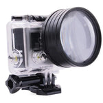 Filtro de Lente Macro 6 em 1 de 58mm + Anel Adaptador de Filtro para GoPro HERO3, 6 em 1 58mm