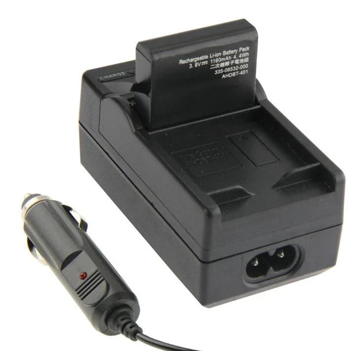 Carregador de Bateria para Câmara Digital para GoPro HERO4 AHDBT-401, Carregador de Carro