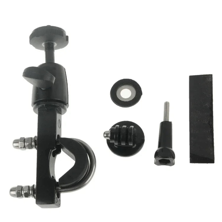 Suporte de Poste de Selim para Guiador com Adaptador de Tripé e Parafuso para Bicicleta Moto para GoPro, Insta360, DJI e Outras Câmaras de Ação, Suporte para Bicicleta Moto