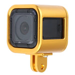 Gaiola Protetora de Alumínio CNC com Tampa Traseira de Seguro para GoPro HERO5 Session / HERO4 Session / HERO Session, HERO5 Session (Preto), HERO5 Session (Prateado), HERO5 Session (Vermelho), HERO5 Session (Dourado), HERO5 Session (Verde)