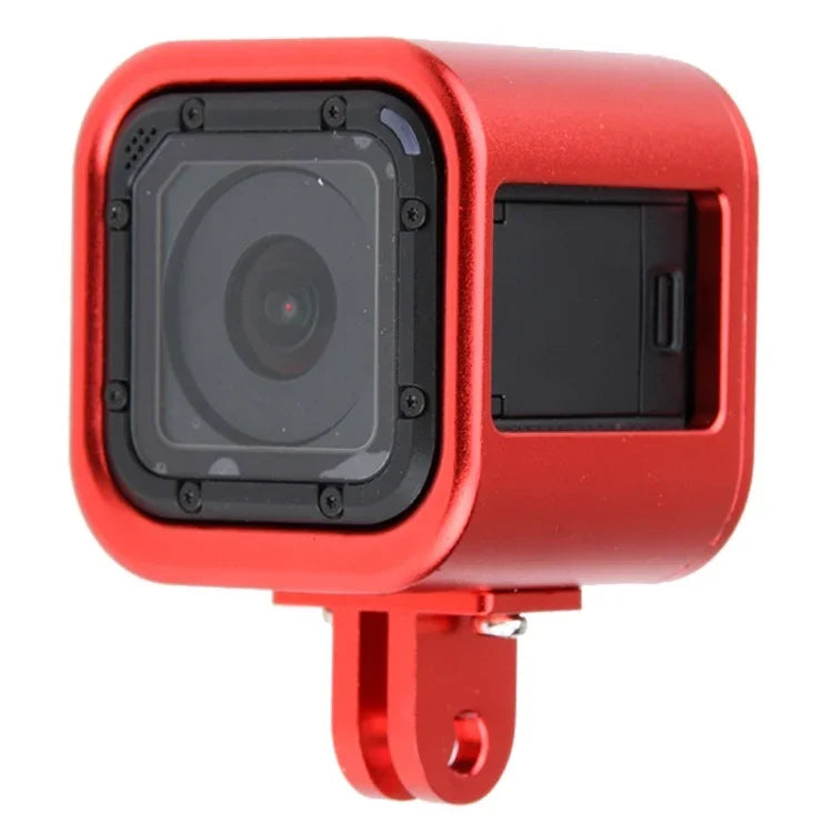 Gaiola Protetora de Alumínio CNC com Tampa Traseira de Seguro para GoPro HERO5 Session / HERO4 Session / HERO Session, HERO5 Session (Preto), HERO5 Session (Prateado), HERO5 Session (Vermelho), HERO5 Session (Dourado), HERO5 Session (Verde)