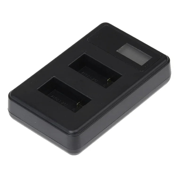 Carregador Duplo de Baterias com Ecrã LCD GP158-B para GoPro HERO3+ /3 (AHDBT-301, AHDBT-302), Mostra Capacidade de Carga, Para GoPro HERO3+ /3