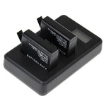 Carregador de Duas Baterias com Ecrã LCD para GoPro HERO4 (AHDBT-401), Mostra Capacidade de Carga (GP258-C), Para GoPro HERO4