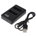 Carregador de Duas Baterias com Ecrã LCD para GoPro HERO4 (AHDBT-401), Mostra Capacidade de Carga (GP258-C), Para GoPro HERO4
