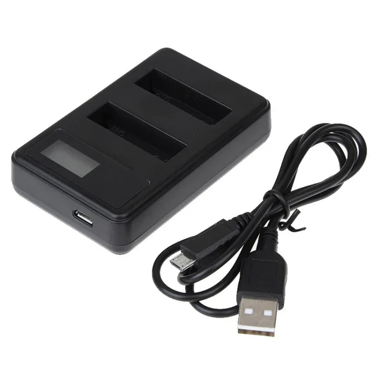 Carregador de Duas Baterias com Ecrã LCD para GoPro HERO4 (AHDBT-401), Mostra Capacidade de Carga (GP258-C), Para GoPro HERO4