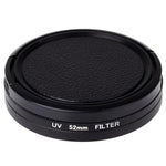 Filtro UV de 52mm com Tampa para Xiaomi Xiaoyi 4K+ / 4K, Xiaoyi Lite, Câmara Desportiva Xiaoyi, Filtro UV 52mm