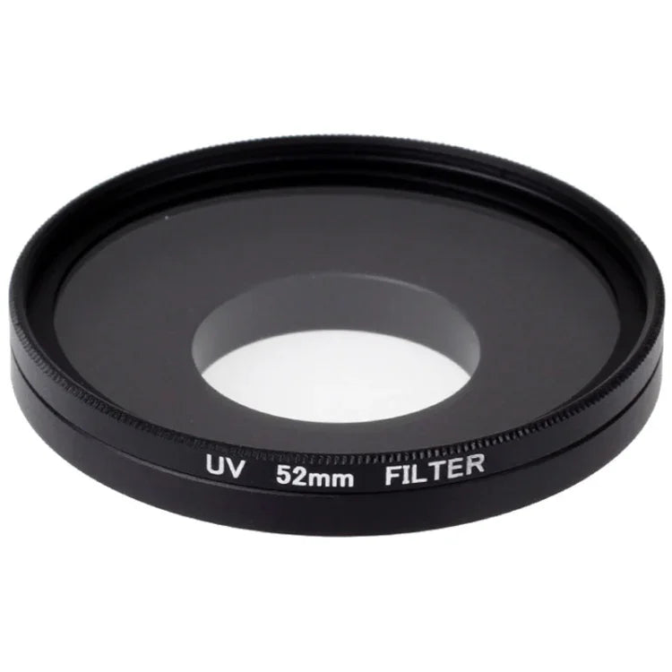Filtro UV de 52mm com Tampa para Xiaomi Xiaoyi 4K+ / 4K, Xiaoyi Lite, Câmara Desportiva Xiaoyi, Filtro UV 52mm