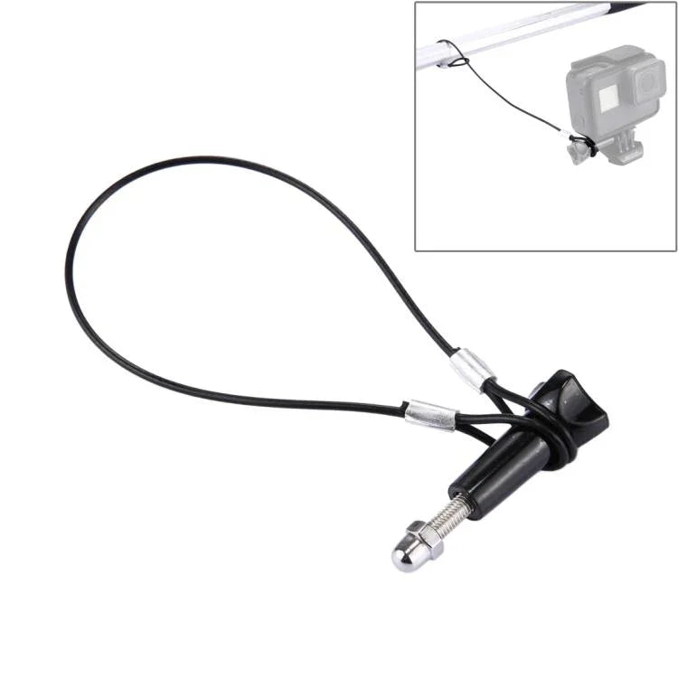 Cordão / Fita de Aço Inoxidável com Parafuso para GoPro HERO11 Black/HERO10 Black / HERO9 Black /HERO8 Black /7 /6/ 5 /5 Session /4 /3+ /3 /2 /1, Comprimento: 31,5cm