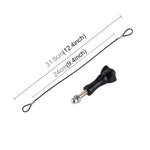 Cordão / Fita de Aço Inoxidável com Parafuso para GoPro HERO11 Black/HERO10 Black / HERO9 Black /HERO8 Black /7 /6/ 5 /5 Session /4 /3+ /3 /2 /1, Comprimento: 31,5cm