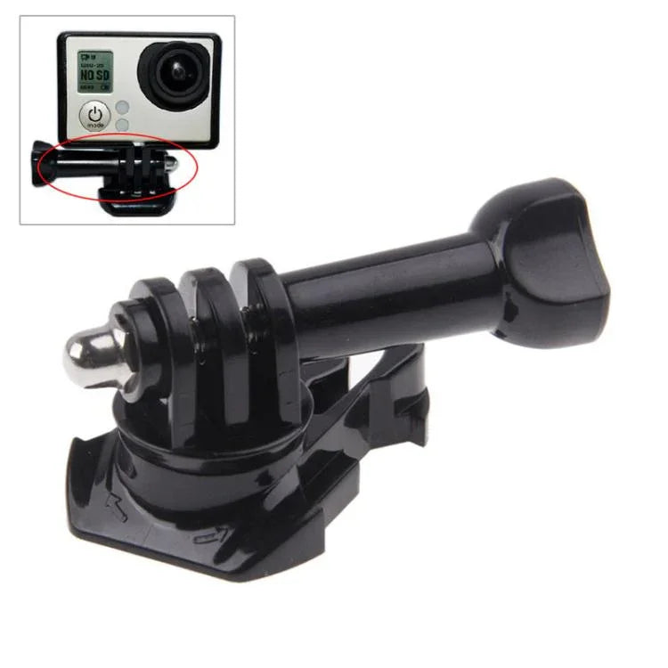 Fivela Ajustável Giratória 360 Graus com Correia Básica e Parafuso para GoPro HERO11 Black/HERO10 Black / HERO9 Black /HERO8 Black /7 /6/ 5 /5 Session /4 /3+ /3 /2 /1, Parafuso