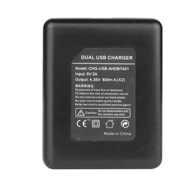 Carregador de Viagem USB para Duas Baterias para GoPro HERO4 (AHDBT-401), Para GoPro HERO4