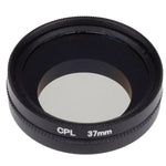 Filtro CPL Circular Polarizador de 37mm com Tampa para Xiaomi Xiaoyi 4K+ / 4K, Xiaoyi Lite, Câmara Desportiva Xiaoyi, Filtro CPL de 37mm