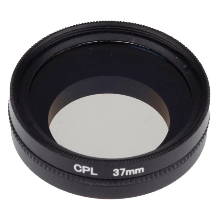 Filtro CPL Circular Polarizador de 37mm com Tampa para Xiaomi Xiaoyi 4K+ / 4K, Xiaoyi Lite, Câmara Desportiva Xiaoyi, Filtro CPL de 37mm
