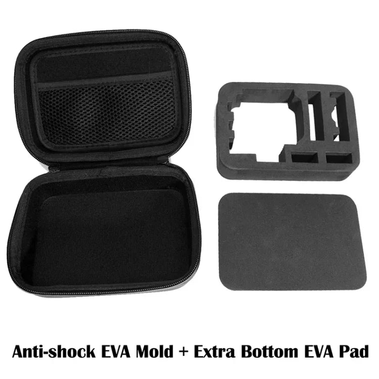 Estojo de Viagem Portátil à Prova de Água e Anti-impactos para Acessórios de Câmaras de Ação GoPro, Insta360, DJI e Outras, Tamanho: 16cm x 12cm x 7cm
