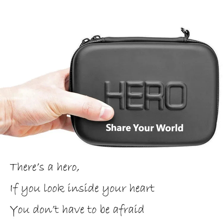 Estojo de Viagem Portátil à Prova de Água e Anti-impactos para Acessórios de Câmaras de Ação GoPro, Insta360, DJI e Outras, Tamanho: 16cm x 12cm x 7cm