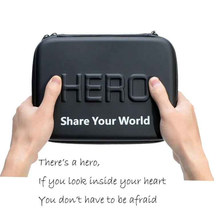 Estojo Portátil Resistente a Choques e Impermeável para Acessórios de GoPro, Insta360, DJI e Outras Câmaras de Ação, Tamanho: 22cm x 16cm x 7cm, Tamanho: 22cm x 16cm x 7cm