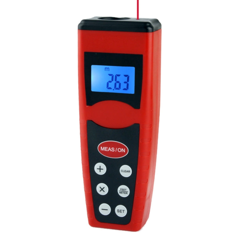 Medidor de Distância Ultrassónico com Apontador Laser, Alcance: 0,5-18m