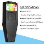 5-LED Electromagnetic Radiation Detector EMF Meter Tester, Style 2  White, Style 2 Black