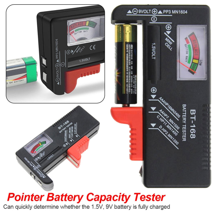 Testador Universal de Pilhas para Pilhas 1,5V AAA, AA e 9V 6F22