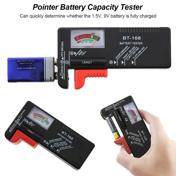 Testador Universal de Pilhas para Pilhas 1,5V AAA, AA e 9V 6F22