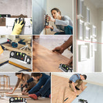Nível Laser Alinhador Horizontal Vertical com Fita Métrica