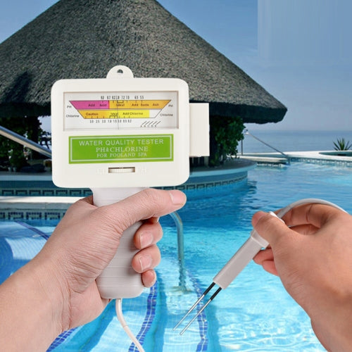 Testador de PH / CL2 para Água de Piscina Doméstica, Comprimento do Cabo: 1,2m