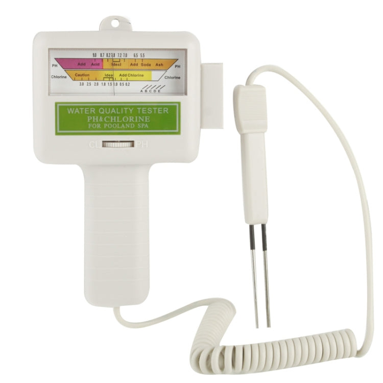 Testador de PH / CL2 para Água de Piscina Doméstica, Comprimento do Cabo: 1,2m