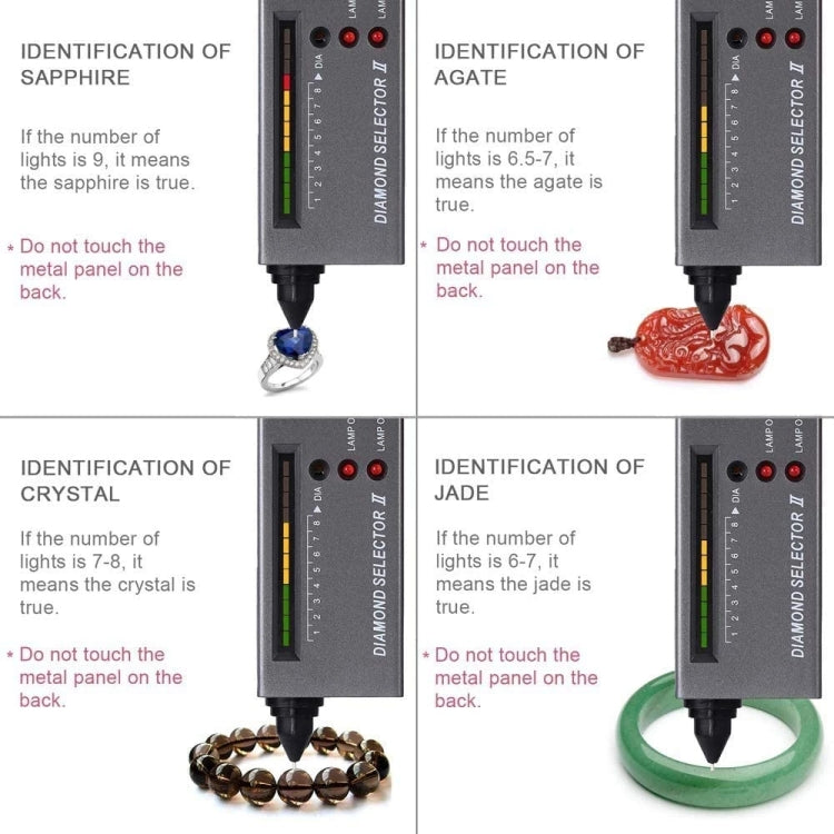 Diamond Selector II com indicador LED, bateria CC 9V, II Testador