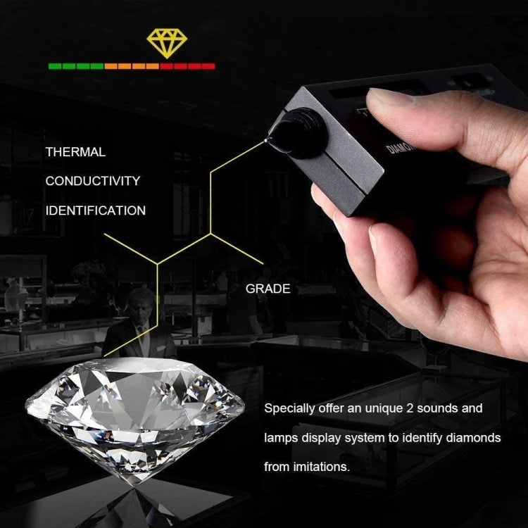 Diamond Selector II com indicador LED, bateria CC 9V, II Testador