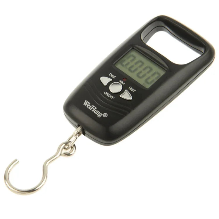 Balança Eletrónica de Viagem para Bagagem com Gancho LCD 50kg x 10g (WH-A17), WH-A17