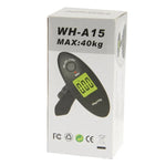 Balança Eletrónica de Viagem para Bagagem com Gancho LCD 40kg x 100g (WH-A15), WH-A15