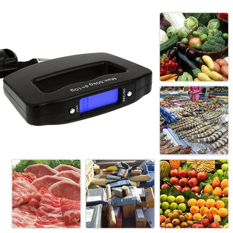 Balança Eletrónica de Viagem para Bagagem 50kg, 50kg