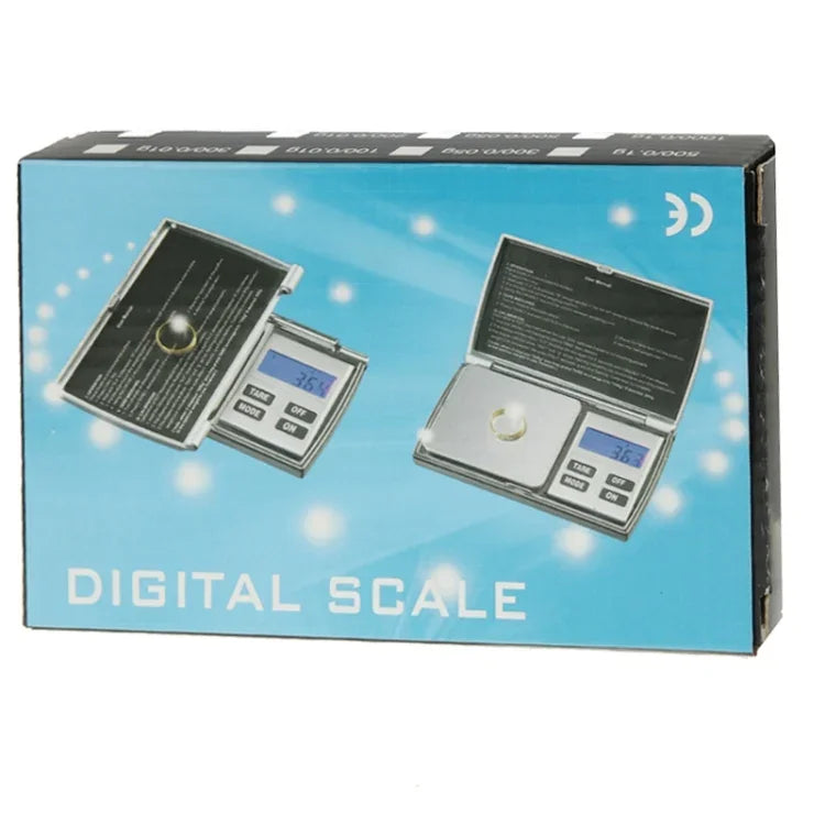 Balança Digital de Abertura Flip 100g / 0.01g com Ecrã LCD Retroiluminado, 100g / 0.01g