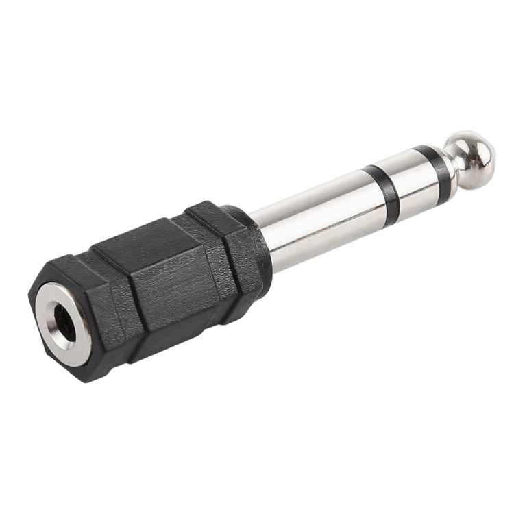 Adaptador de Tomada Jack Estéreo Macho 6.35mm para 3.5mm, Macho 6.35mm para Fêmea 3.5mm