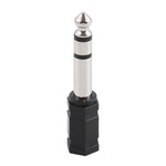 Adaptador de Tomada Jack Estéreo Macho 6.35mm para 3.5mm, Macho 6.35mm para Fêmea 3.5mm